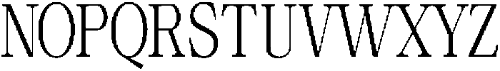 Calgine Serif Light Condensed otf (300) Font UPPERCASE