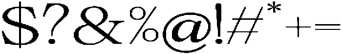 Calgine Serif Light Expanded otf (300) Font OTHER CHARS