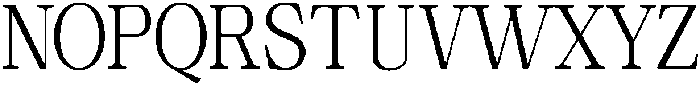 Calgine Serif Light Semi Condensed otf (300) Font UPPERCASE