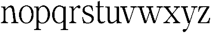 Calgine Serif Light Semi Condensed otf (300) Font LOWERCASE