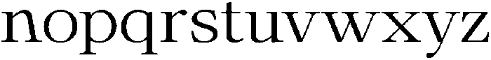 Calgine Serif Light Semi Expanded otf (300) Font LOWERCASE