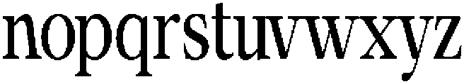 Calgine Serif Medium Condensed otf (500) Font LOWERCASE