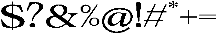 Calgine Serif Medium Expanded otf (500) Font OTHER CHARS