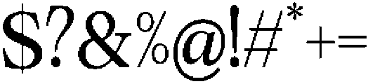Calgine Serif Medium Semi Condensed otf (500) Font OTHER CHARS