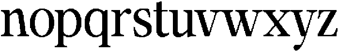 Calgine Serif Medium Semi Condensed otf (500) Font LOWERCASE