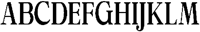 Calgine Serif Semi Bold Condensed otf (600) Font UPPERCASE