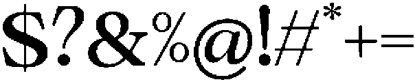 Calgine Serif Semi Bold otf (600) Font OTHER CHARS