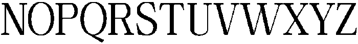 Calgine Serif Semi Condensed otf (400) Font UPPERCASE