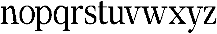 Calgine Serif Semi Condensed otf (400) Font LOWERCASE