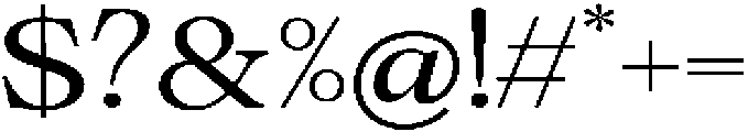 Calgine Serif Semi Expanded otf (400) Font OTHER CHARS