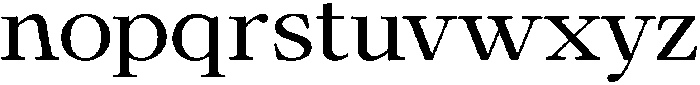 Calgine Serif Semi Expanded otf (400) Font LOWERCASE