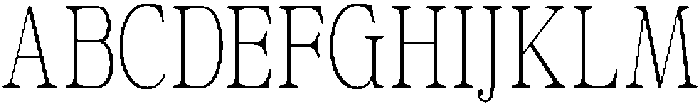 Calgine Serif Thin Condensed otf (100) Font UPPERCASE