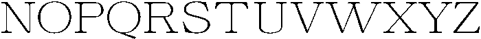 Calgine Serif Thin Expanded otf (100) Font UPPERCASE