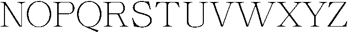 Calgine Serif Thin Semi Expanded otf (100) Font UPPERCASE