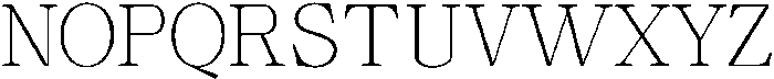 Calgine Serif Thin otf (100) Font UPPERCASE