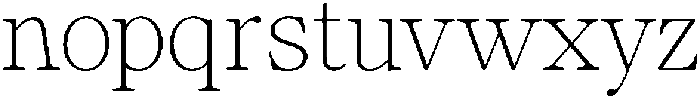 Calgine Serif Thin otf (100) Font LOWERCASE