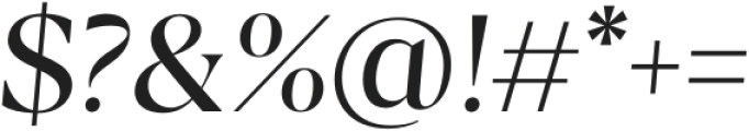 Calibra Italic otf (400) Font OTHER CHARS