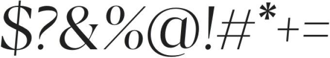 Calibra Light Italic otf (300) Font OTHER CHARS