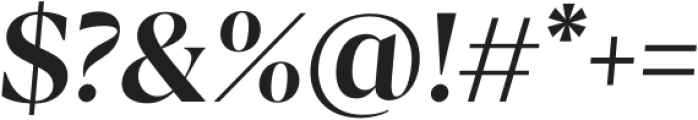 Calibra Semi Bold Italic otf (600) Font OTHER CHARS