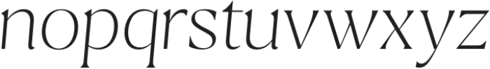 Calibra Thin Italic otf (100) Font LOWERCASE