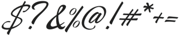 California Dream Script Italic otf (400) Font OTHER CHARS