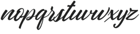 California Dream Script Italic otf (400) Font LOWERCASE