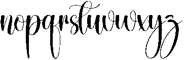 California Regular otf (400) Font LOWERCASE