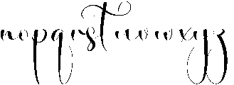 California Regular otf (400) Font LOWERCASE
