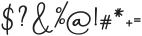 California Signature Script Bold ttf (700) Font OTHER CHARS