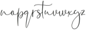 California Signature Script ttf (400) Font LOWERCASE