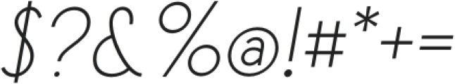 California Sunday Regular Italic otf (400) Font OTHER CHARS