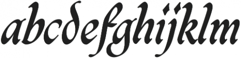 Caligraf Bold Regular ttf (700) Font LOWERCASE