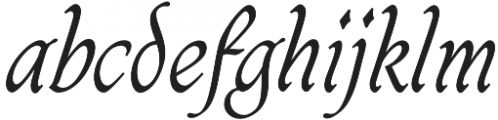 Caligraf Light Regular otf (300) Font LOWERCASE