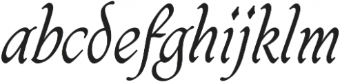 Caligraf Light Regular ttf (300) Font LOWERCASE