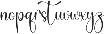 Caligraphy Regular otf (400) Font LOWERCASE