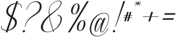 Calington Italic Italic otf (400) Font OTHER CHARS