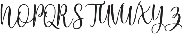 Calissha Script Regular otf (400) Font UPPERCASE