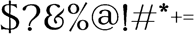 Calista-Regular otf (400) Font OTHER CHARS