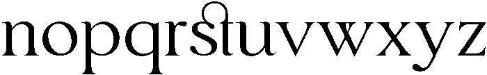 Calista-Regular otf (400) Font LOWERCASE