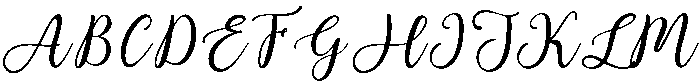 Calista Regular otf (400) Font UPPERCASE