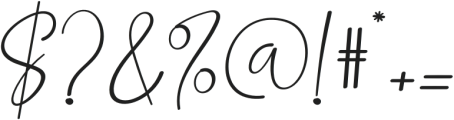 Calistha Calligraphy Regular otf (400) Font OTHER CHARS