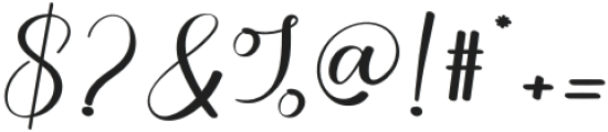 Calistha Regular otf (400) Font OTHER CHARS