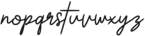 Calistia Signature otf (400) Font LOWERCASE