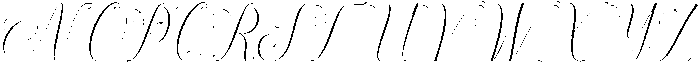 Calistra Calligraphy Regular otf (400) Font UPPERCASE