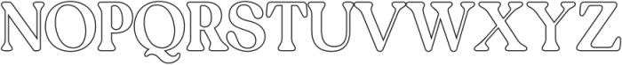 Calive Outline otf (400) Font UPPERCASE