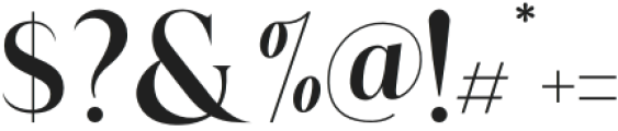 Calldera Regular otf (400) Font OTHER CHARS