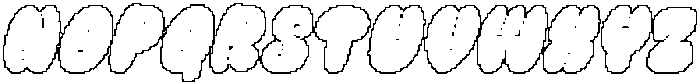 Calley Pixel Outline otf (400) Font UPPERCASE