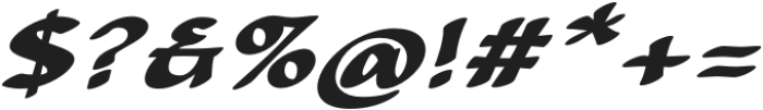 CalliSans Extra Bold Italic otf (700) Font OTHER CHARS