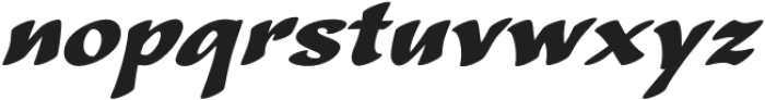 CalliSans Extra Bold Italic otf (700) Font LOWERCASE