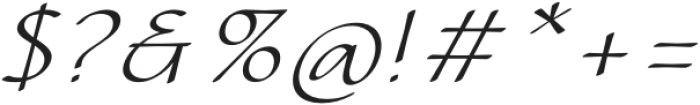 CalliSans Extra Light Italic otf (200) Font OTHER CHARS